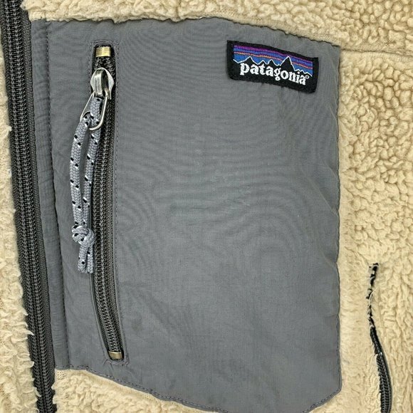 Vintage‎ Patagonia Retro-X Deep Pile Fleece Jacket Oatmeal Gray - Picture 3 of 9